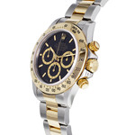Montre d'occasion ROLEX Cosmograph Daytona homme mouvement automatique certifié (cosc) bracelet or jaune 750/000 et acier - vue D2