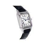 Montre d'occasion CARTIER Santos Dumont mixte quartz bracelet cuir d'origine - vue 2