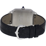 Montre d'occasion CARTIER Santos Dumont mixte quartz bracelet cuir d'origine - vue 3