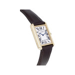 Montre d'occasion CARTIER Tank Solo homme quartz bracelet cuir cresus - vue 2