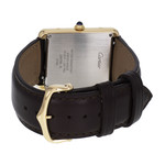 Montre d'occasion CARTIER Tank Solo homme quartz bracelet cuir cresus - vue 3