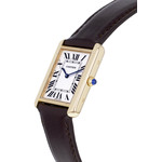 Montre d'occasion CARTIER Tank Solo homme quartz bracelet cuir cresus - vue D2