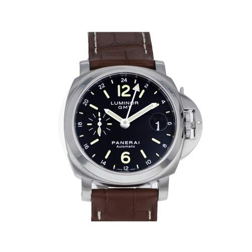 Montre d'occasion PANERAI Luminor GMT homme automatique bracelet cuir d'origine