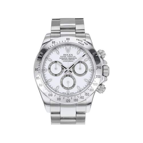 Pre-owned ROLEX Cosmograph Daytona men's watch with certified automatic movement (COSC) and steel bracelet