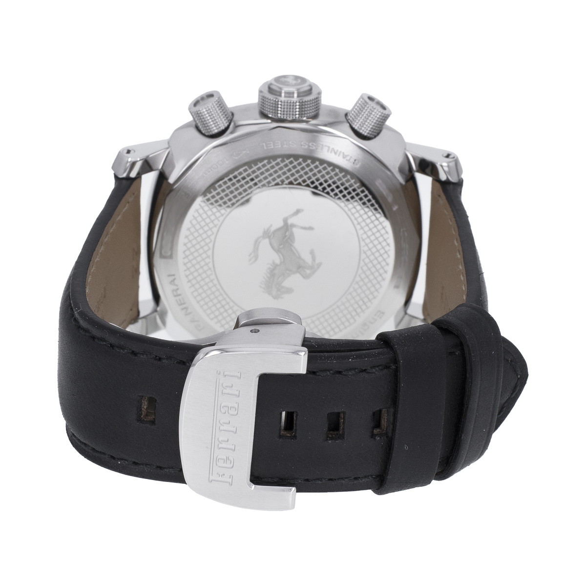 Montre d'occasion PANERAI Ferrari Scuderia Chronograph homme mouvement automatique certifié (cosc) bracelet cuir cresus - vue 3
