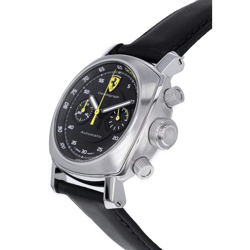 Montre d'occasion PANERAI Ferrari Scuderia Chronograph homme mouvement automatique certifié (cosc) bracelet cuir cresus - vue D2