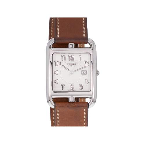 Montre d'occasion HERMES Cape Cod mixte quartz bracelet cuir d'origine