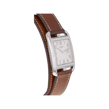 Montre d'occasion HERMES Cape Cod mixte quartz bracelet cuir d'origine