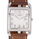 Montre d'occasion HERMES Cape Cod mixte quartz bracelet cuir d'origine - vue D1