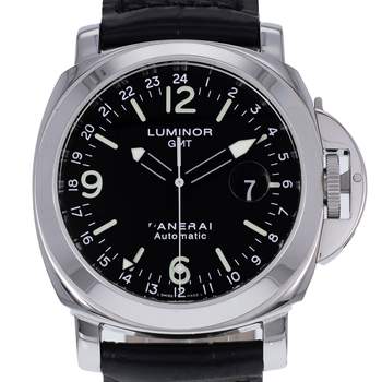 Montre d'occasion PANERAI Luminor Gmt homme mouvement automatique certifié (cosc) bracelet cuir cresus
