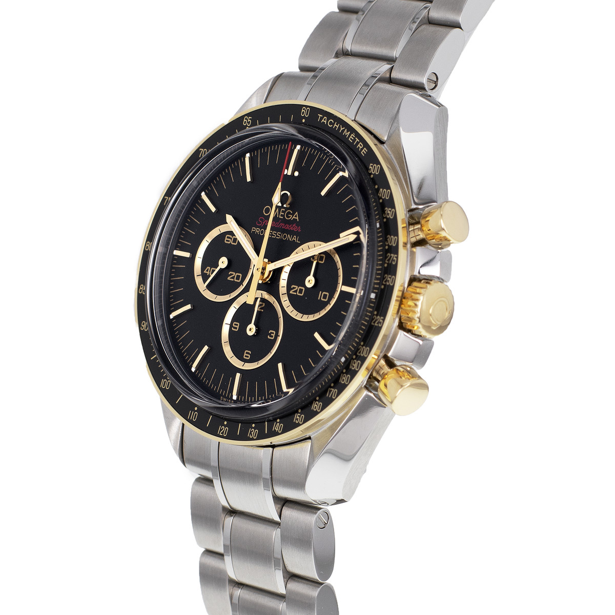 Montre d'occasion OMEGA Speedmaster Tokyo 2020 homme mécanique bracelet acier - vue D2