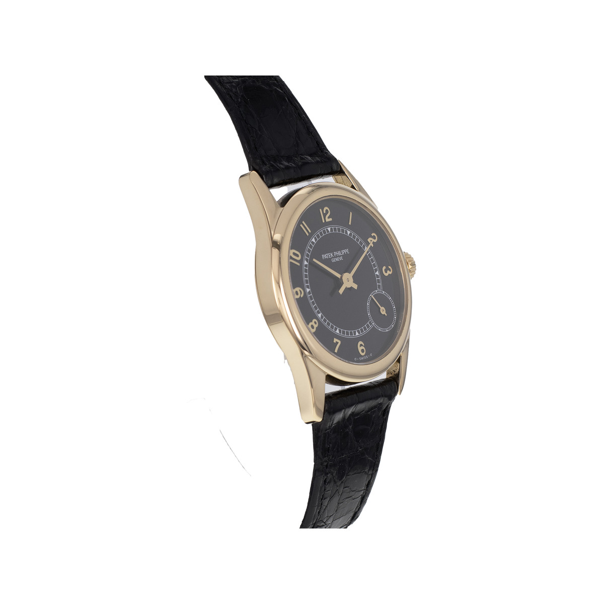 Montre d'occasion PATEK PHILIPPE Calatrava mixte automatique bracelet cuir d'origine - vue 2