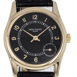Montre d'occasion PATEK PHILIPPE Calatrava mixte automatique bracelet cuir d'origine - vue D1