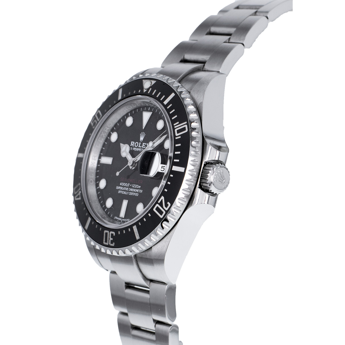 Montre d'occasion ROLEX Sea-Dweller 50th Anniversary homme mouvement automatique certifié (cosc) bracelet acier - vue D2