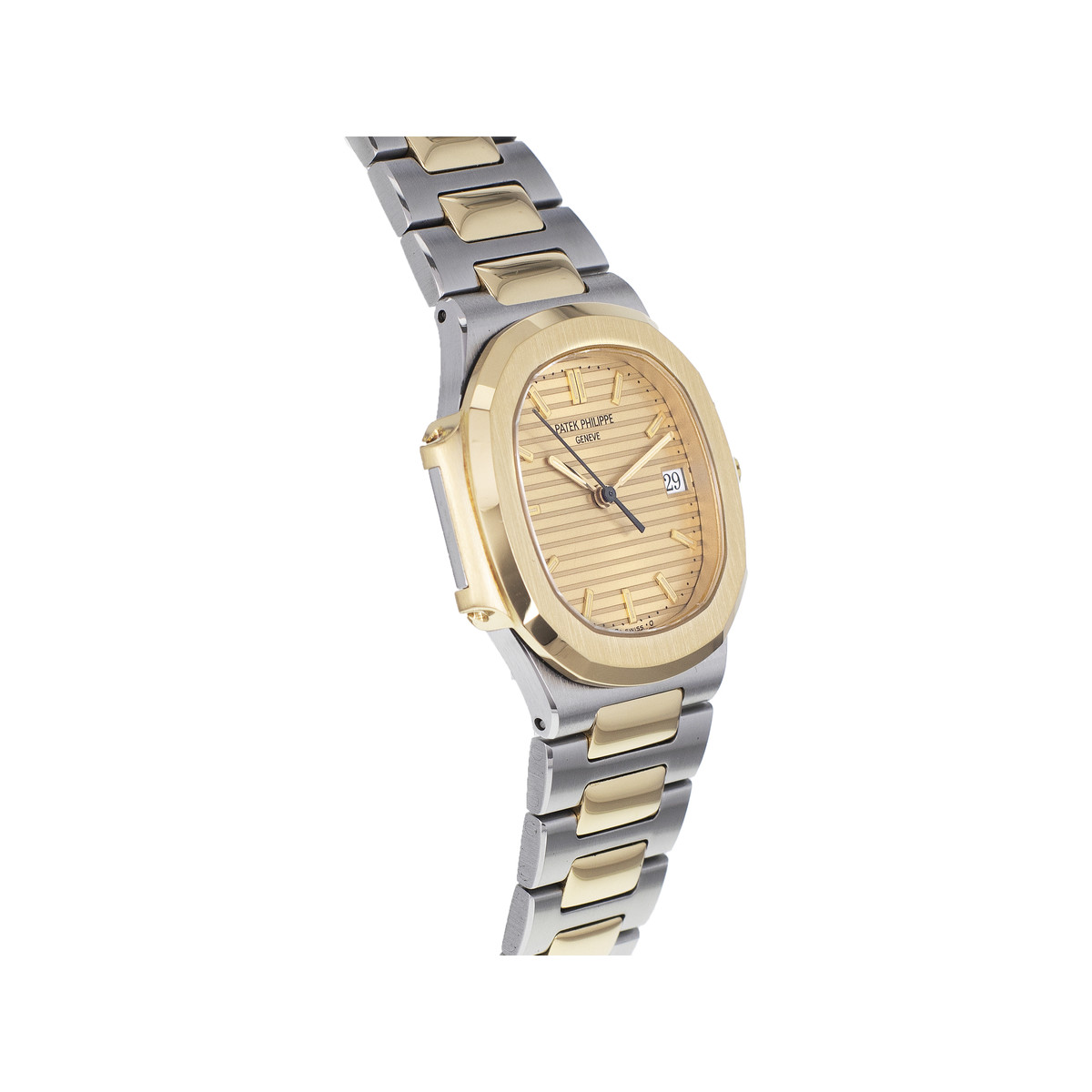 Montre d'occasion PATEK PHILIPPE Nautilus femme quartz bracelet or jaune 750/000 et acier - vue 2