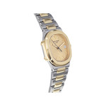 Montre d'occasion PATEK PHILIPPE Nautilus femme quartz bracelet or jaune 750/000 et acier - vue 2