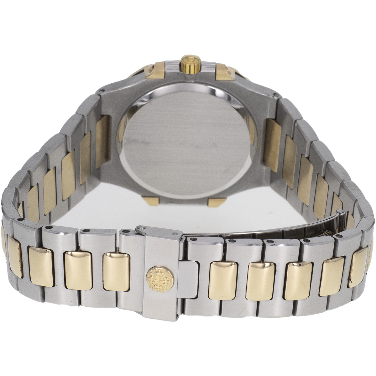Montre d'occasion PATEK PHILIPPE Nautilus femme quartz bracelet or jaune 750/000 et acier - vue 3