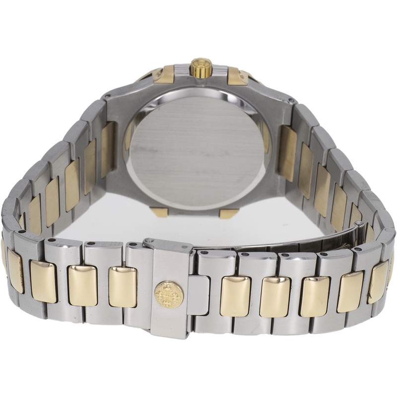 Montre d'occasion PATEK PHILIPPE Nautilus femme quartz bracelet or jaune 750/000 et acier - vue 3