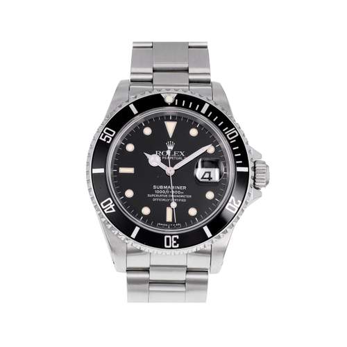 Montre d'occasion ROLEX Submariner Date homme mouvement automatique certifié (cosc) bracelet acier