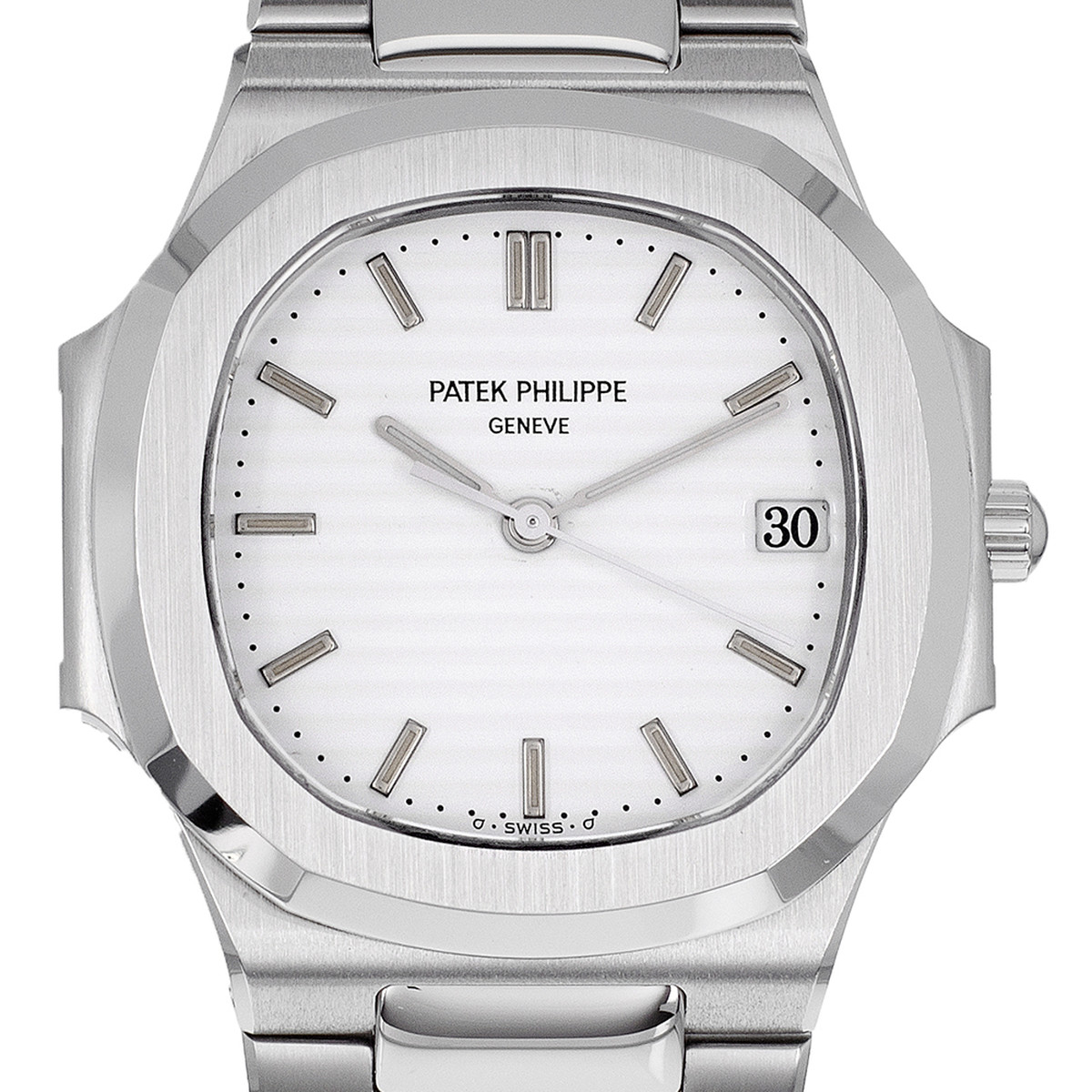 Montre d'occasion PATEK PHILIPPE Nautilus femme quartz bracelet acier - vue D1