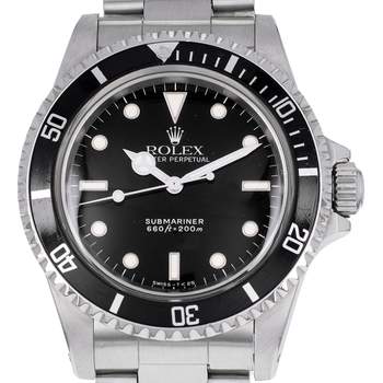 Montre d'occasion ROLEX Submariner Vintage homme mouvement automatique certifié (cosc) bracelet acier