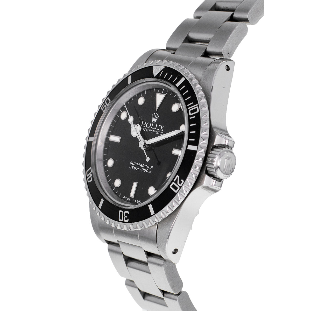 Montre d'occasion ROLEX Submariner Vintage homme mouvement automatique certifié (cosc) bracelet acier - vue D2