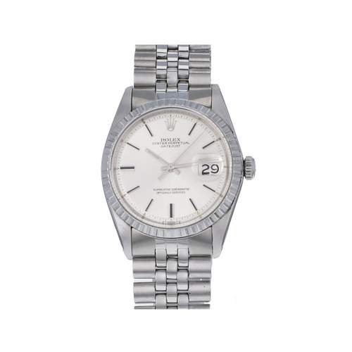 Tweedehands horloge ROLEX DateJust man automatisch uurwerk gecertificeerd (cosc) roestvrij stalen armband