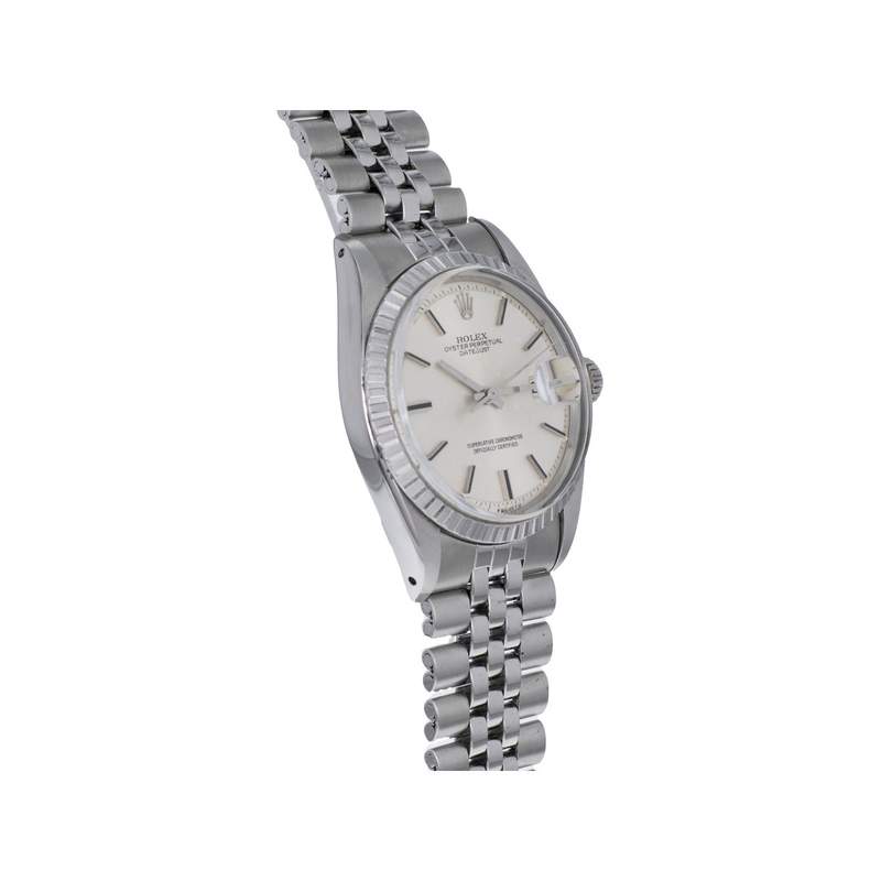 Montre d'occasion ROLEX DateJust homme mouvement automatique certifié (cosc) bracelet acier - vue 2