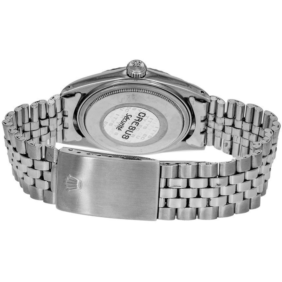 Montre d'occasion ROLEX DateJust homme mouvement automatique certifié (cosc) bracelet acier - vue 3