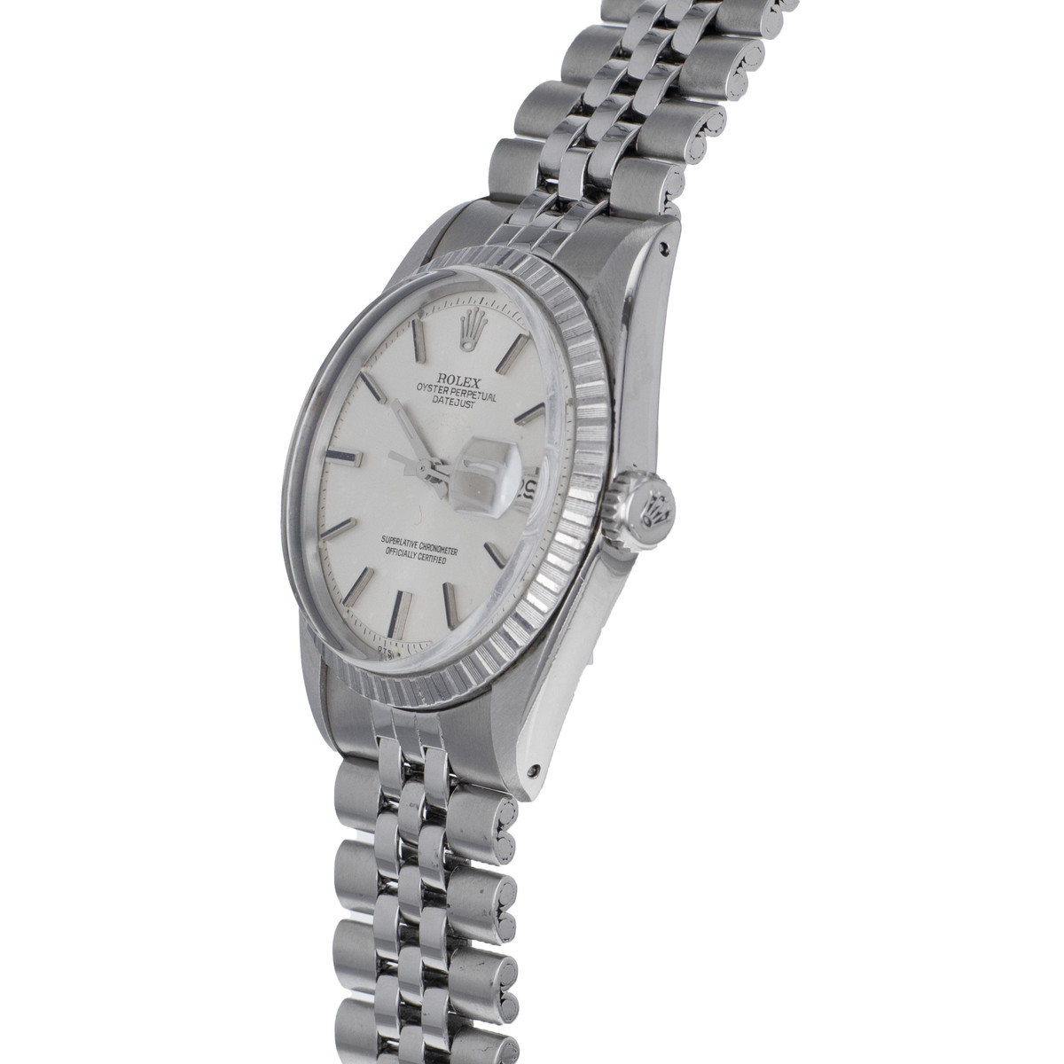 Montre d'occasion ROLEX DateJust homme mouvement automatique certifié (cosc) bracelet acier - vue D2