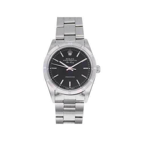 Montre d'occasion ROLEX Air King Precision homme automatique bracelet acier