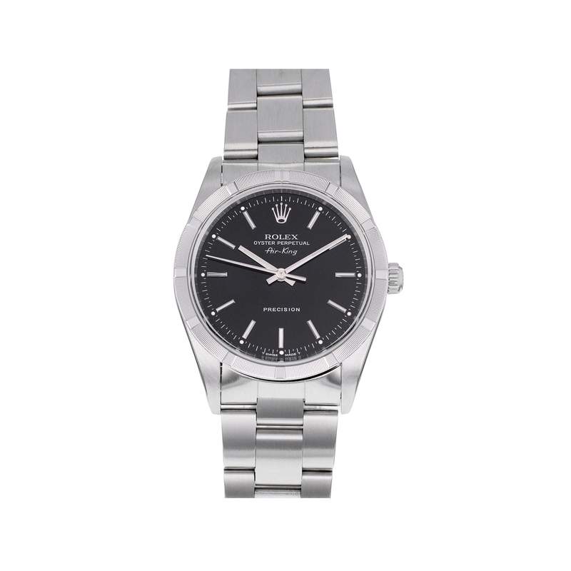 Montre d'occasion ROLEX Air King Precision homme automatique bracelet acier - vue 1