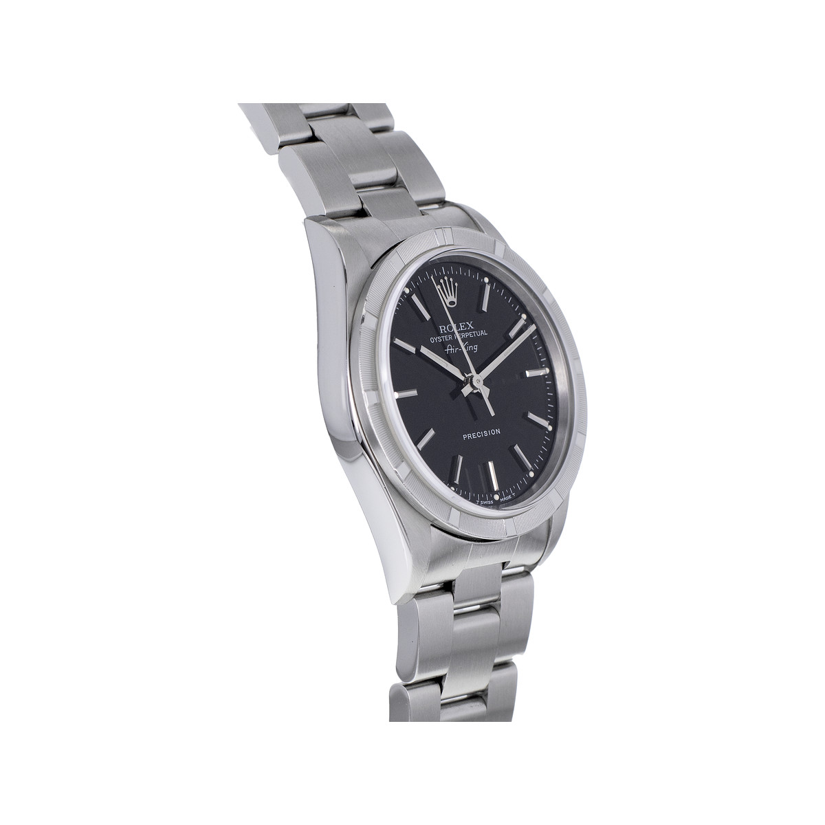 Montre d'occasion ROLEX Air King Precision homme automatique bracelet acier - vue 2