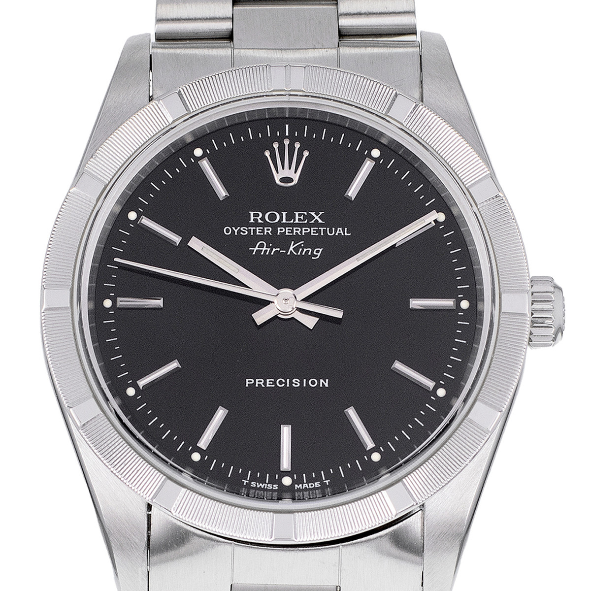 Montre d'occasion ROLEX Air King Precision homme automatique bracelet acier - vue D1