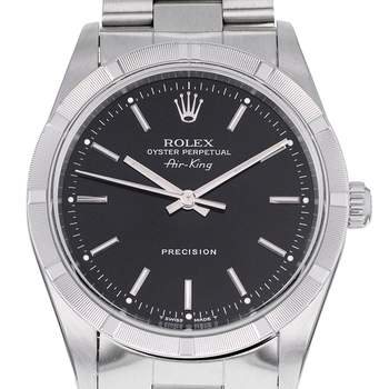 Montre d'occasion ROLEX Air King Precision homme automatique bracelet acier