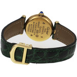 Montre d'occasion CARTIER Vendôme femme quartz bracelet cuir cresus - vue 3
