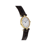 Montre d'occasion CARTIER Must Vendôme femme quartz bracelet cuir cresus - vue 2