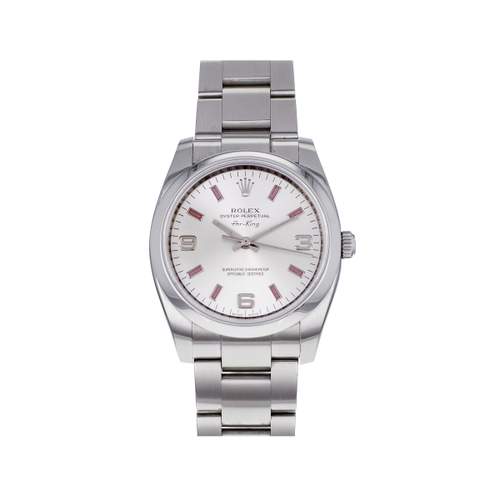 Tweedehands horloge ROLEX Air King gemengd automatisch uurwerk gecertificeerd (cosc) roestvrij stalen armband