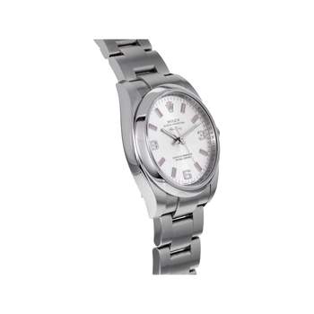 Montre d'occasion ROLEX Air King mixte mouvement automatique certifié (cosc) bracelet acier