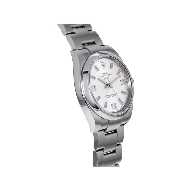 Montre d'occasion ROLEX Air King mixte mouvement automatique certifié (cosc) bracelet acier - vue 2