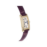 Montre d'occasion CARTIER Tank Américaine femme quartz bracelet cuir d'origine - vue 2