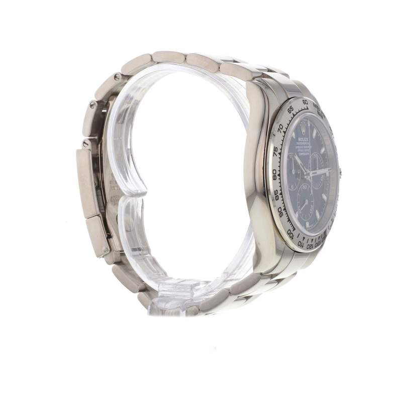 Montre d'occasion ROLEX Cosmograph Daytona homme mouvement automatique certifié (cosc) bracelet or blanc 750/000 - vue 2