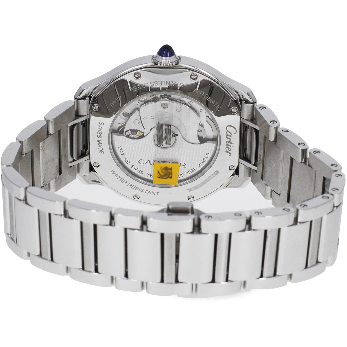 Montre d'occasion CARTIER Ronde Croisière homme automatique bracelet acier - vue 3