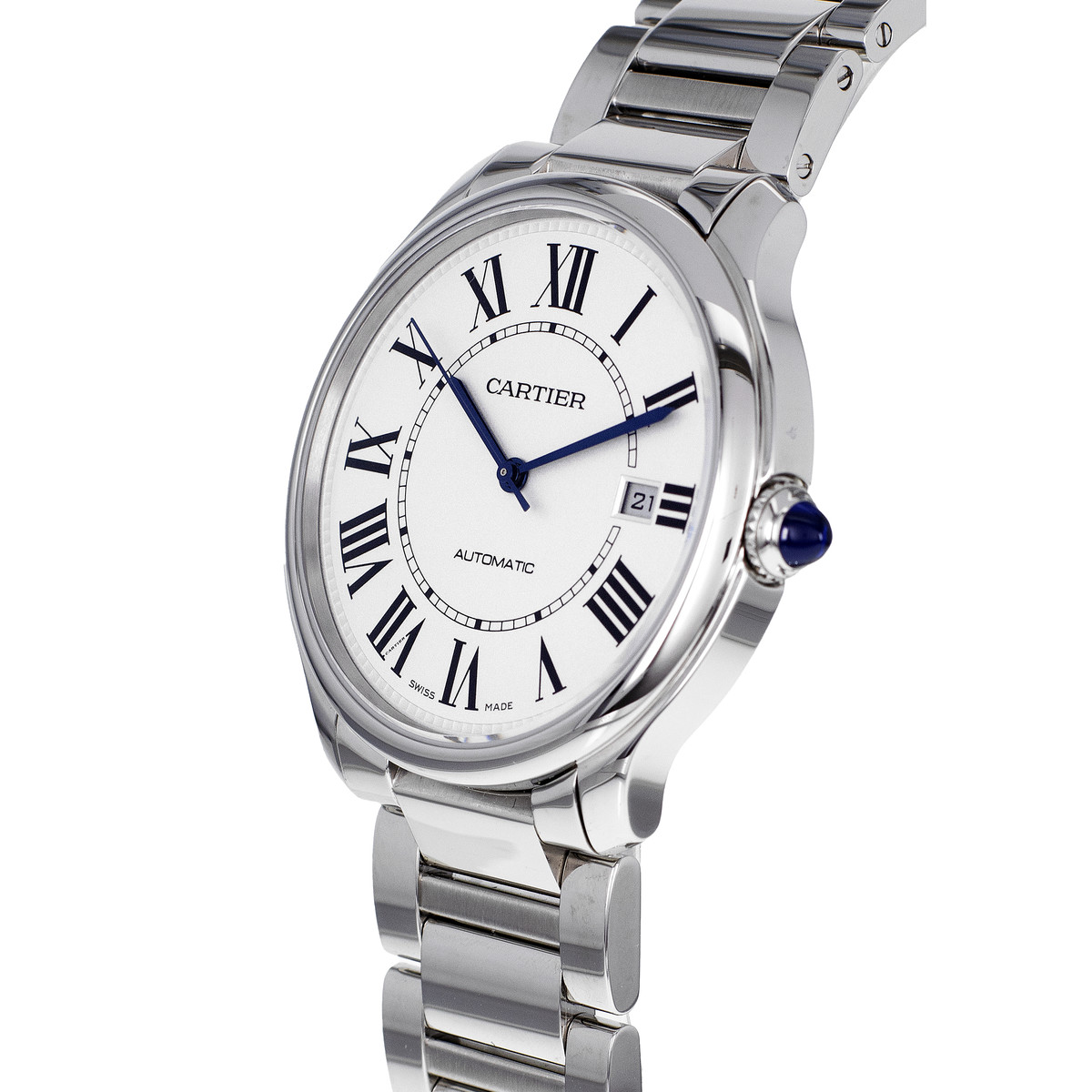 Montre d'occasion CARTIER Ronde Croisière homme automatique bracelet acier - vue D2