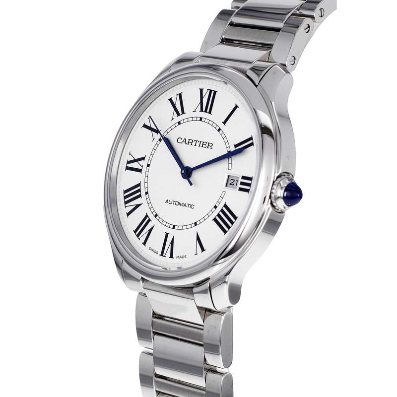 Montre d'occasion CARTIER Ronde Croisière homme automatique bracelet acier - vue D2