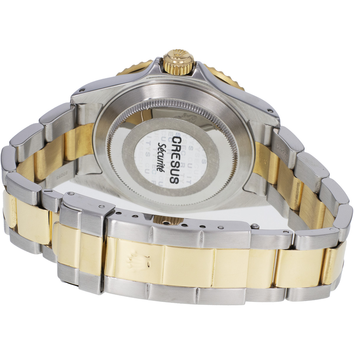Montre d'occasion ROLEX Submariner Date homme mouvement automatique certifié (cosc) bracelet or jaune 750/000 et acier - vue 3