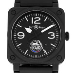 Montre d'occasion BELL & ROSS BR03-92 RAID Limited Edition homme automatique bracelet caoutchouc - vue D1