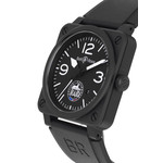 Montre d'occasion BELL & ROSS BR03-92 RAID Limited Edition homme automatique bracelet caoutchouc - vue D2