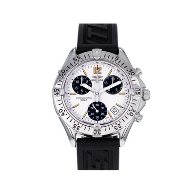 Montre d'occasion BREITLING Colt Chronographe homme quartz bracelet caoutchouc - vue 1