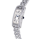 Montre d'occasion CARTIER Tank Américaine femme quartz bracelet or blanc 750/000 - vue D2